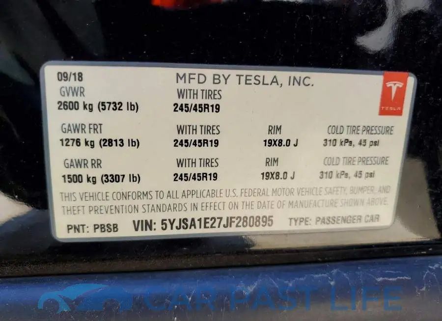 5YJSA1E27JF280895# 12