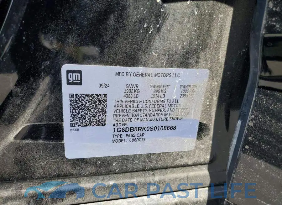 1G6DB5RK0S0108668# 12