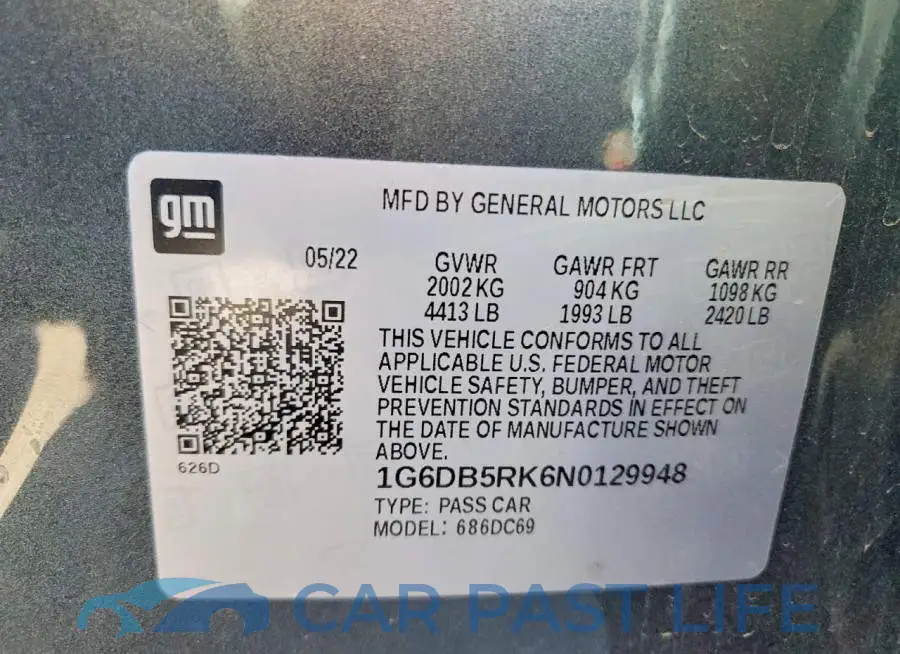 1G6DB5RK6N0129948# 12