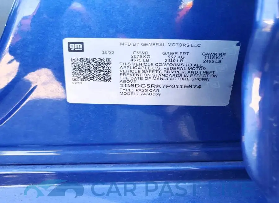 1G6DG5RK7P0115674# 12