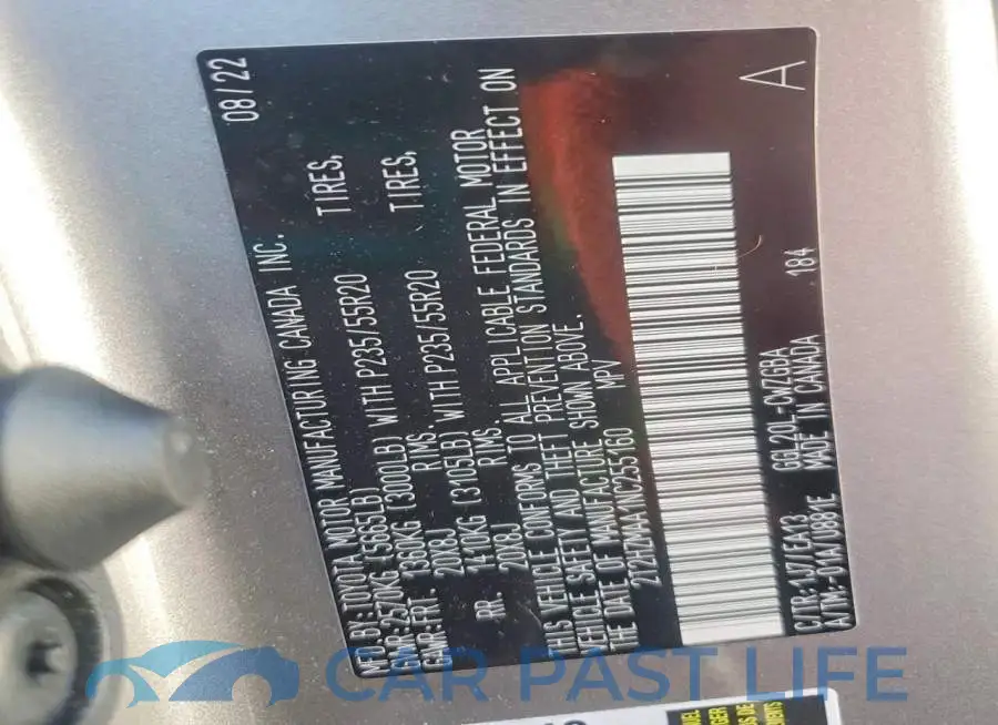 2T2HZMAA1NC255160# 13