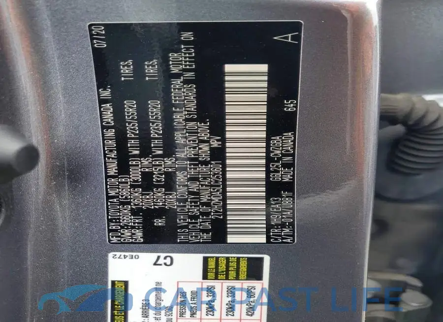 2T2HZMDA5LC253601# 13