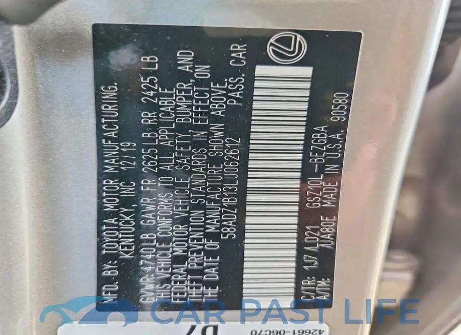 58ADZ1B13LU062612# 13