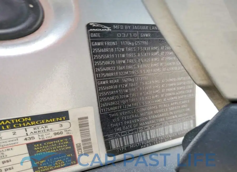 SADCJ2GX2JA236903# 13