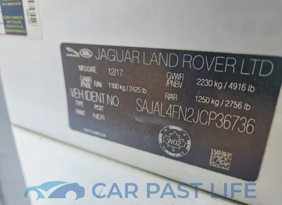 SAJAL4FN2JCP36736# 12