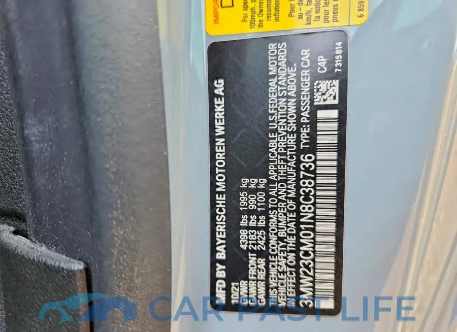 3MW23CM01N8C38736# 12