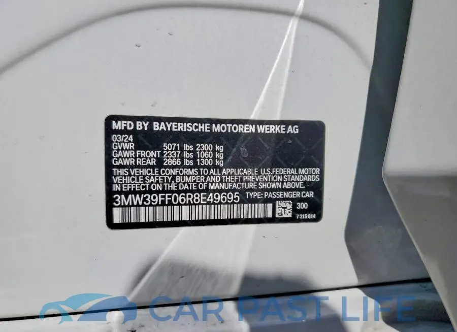 3MW39FF06R8E49695# 12