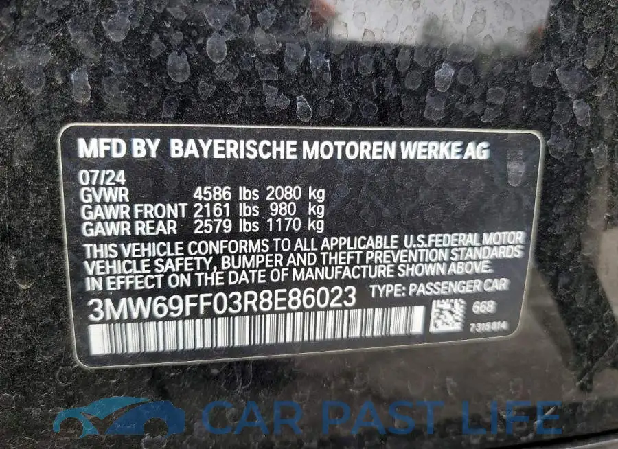 3MW69FF03R8E86023# 12