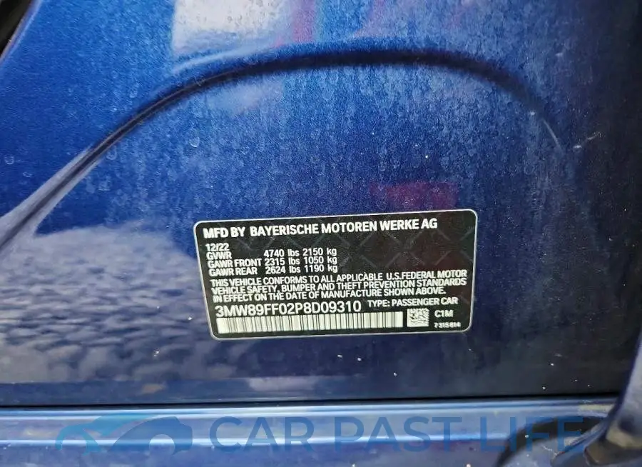 3MW89FF02P8D09310# 12