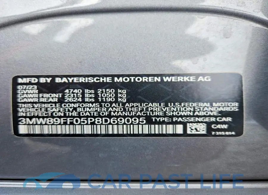 3MW89FF05P8D69095# 13