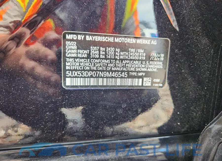 5UX53DP07N9M46545# 13