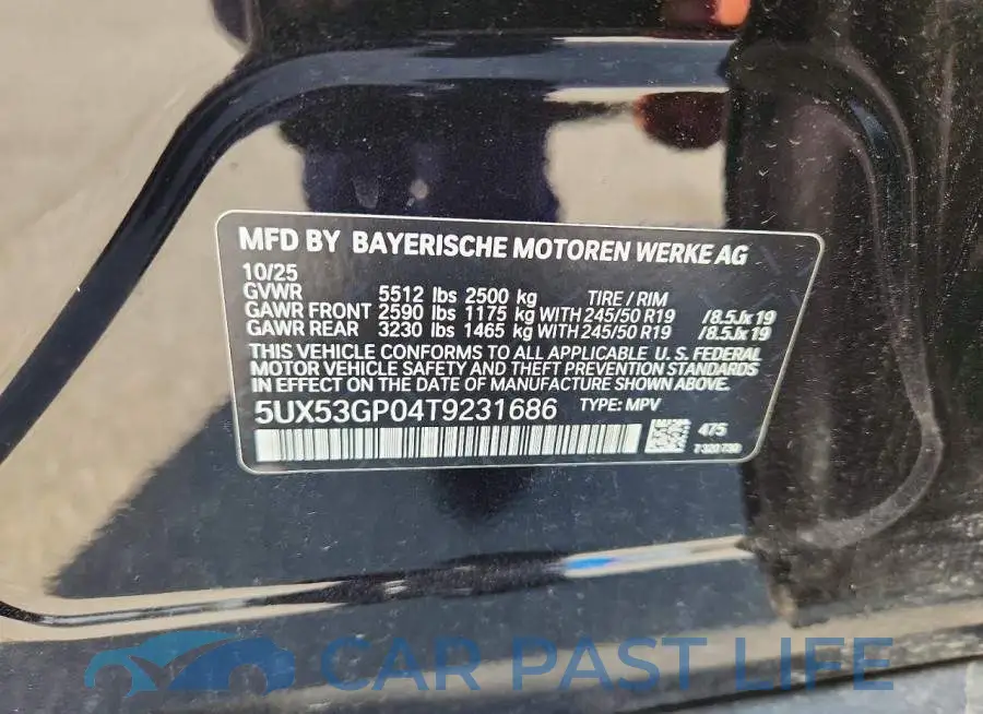 5UX53GP04T9231686# 13
