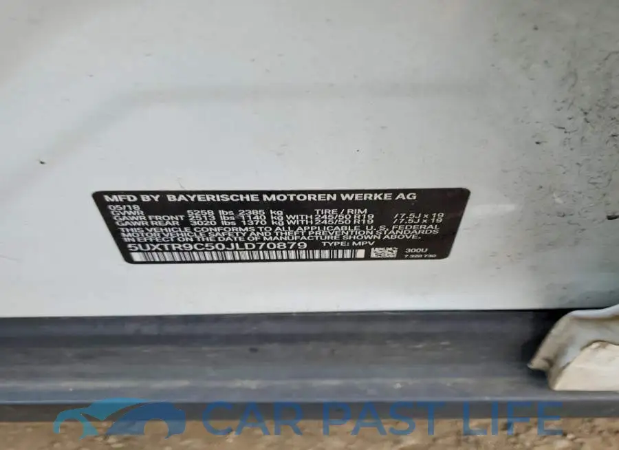 5UXTR9C50JLD70879# 14