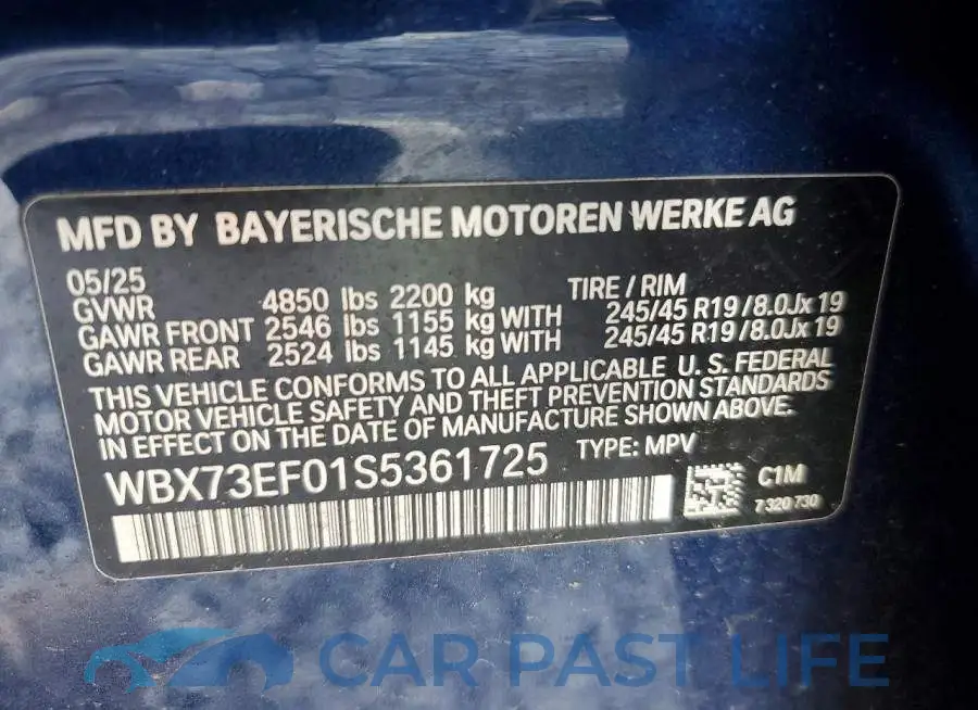 WBX73EF01S5361725# 13
