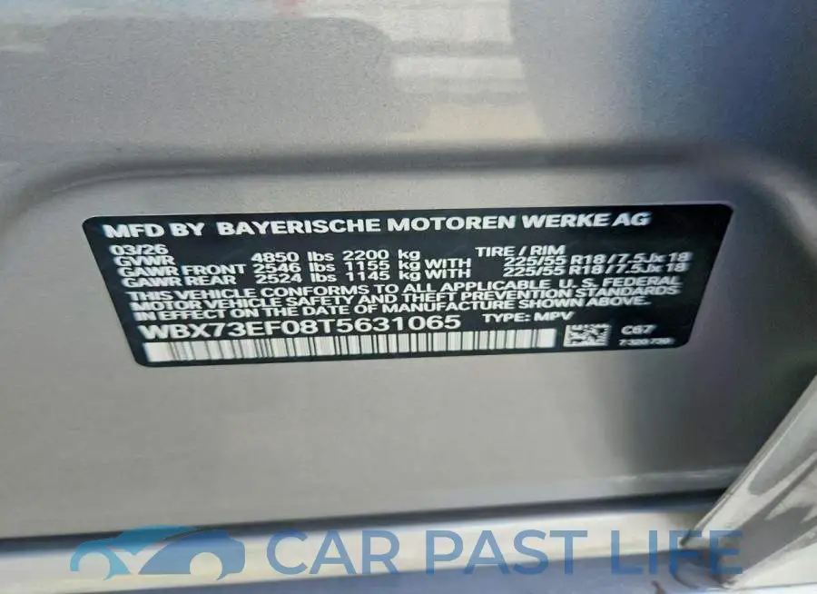 WBX73EF08T5631065# 13
