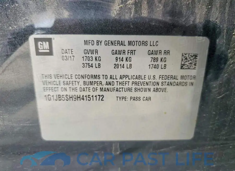 1G1JB5SH9H4151172# 12
