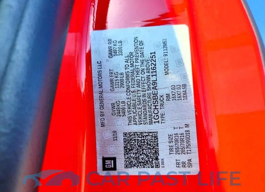 1GCHSBEA9L1162251# 12