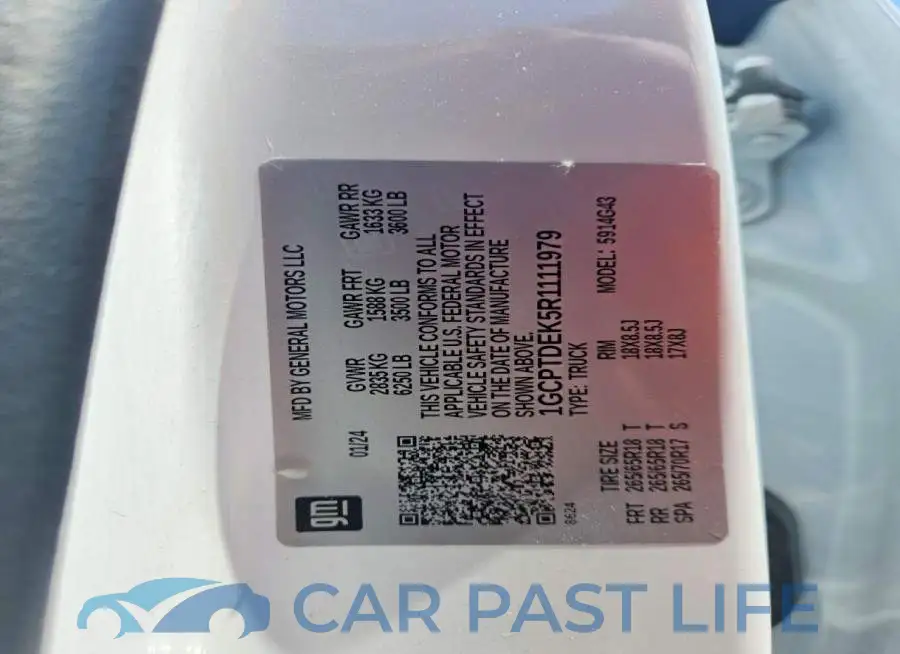 1GCPTDEK5R1111979# 13