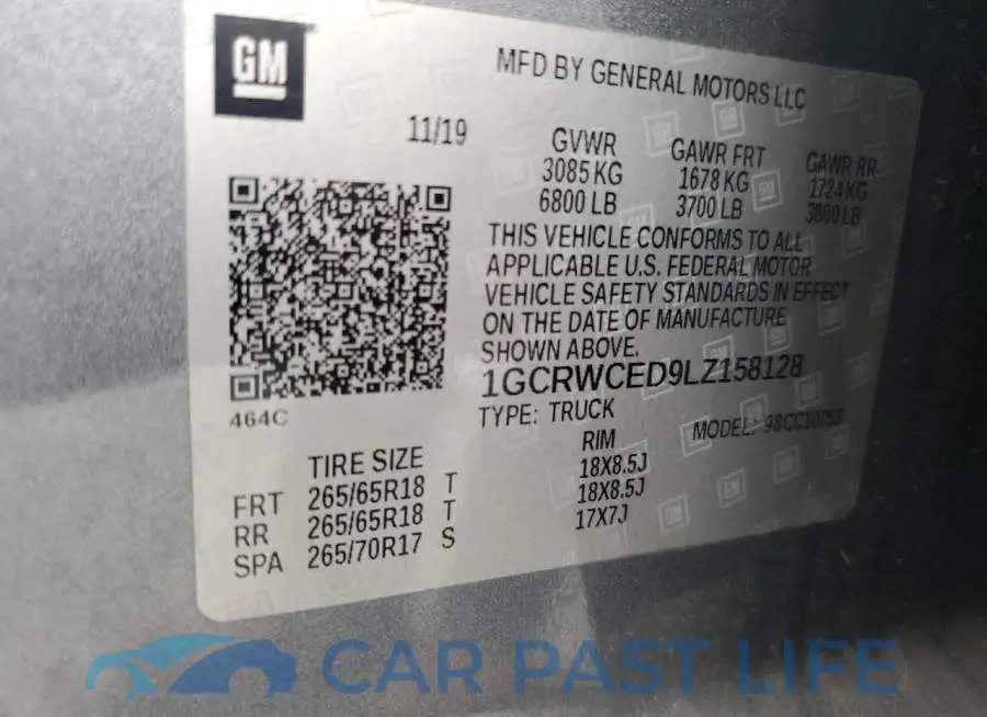 1GCRWCED9LZ158128# 12