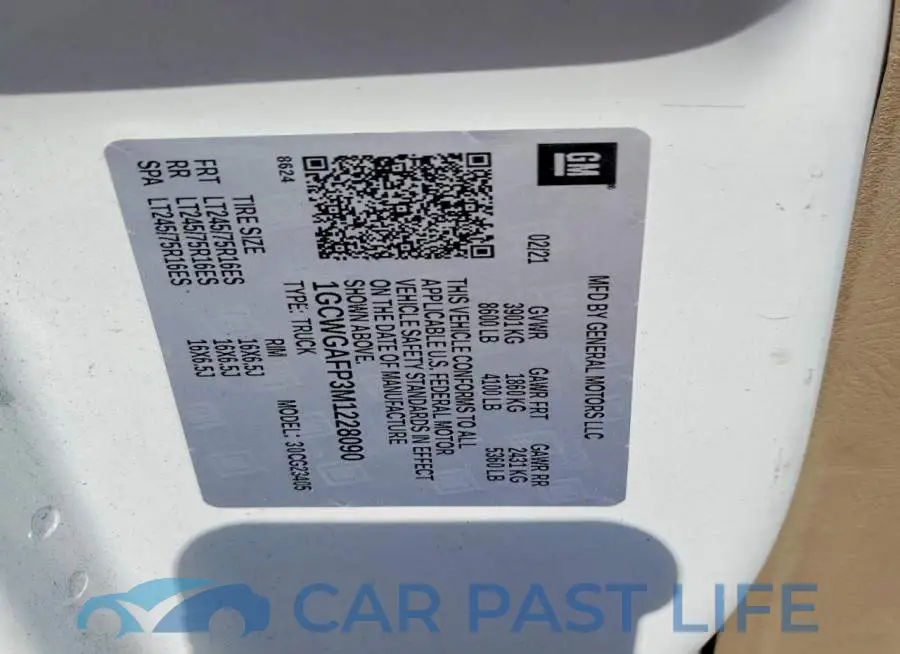 1GCWGAFP3M1228090# 13