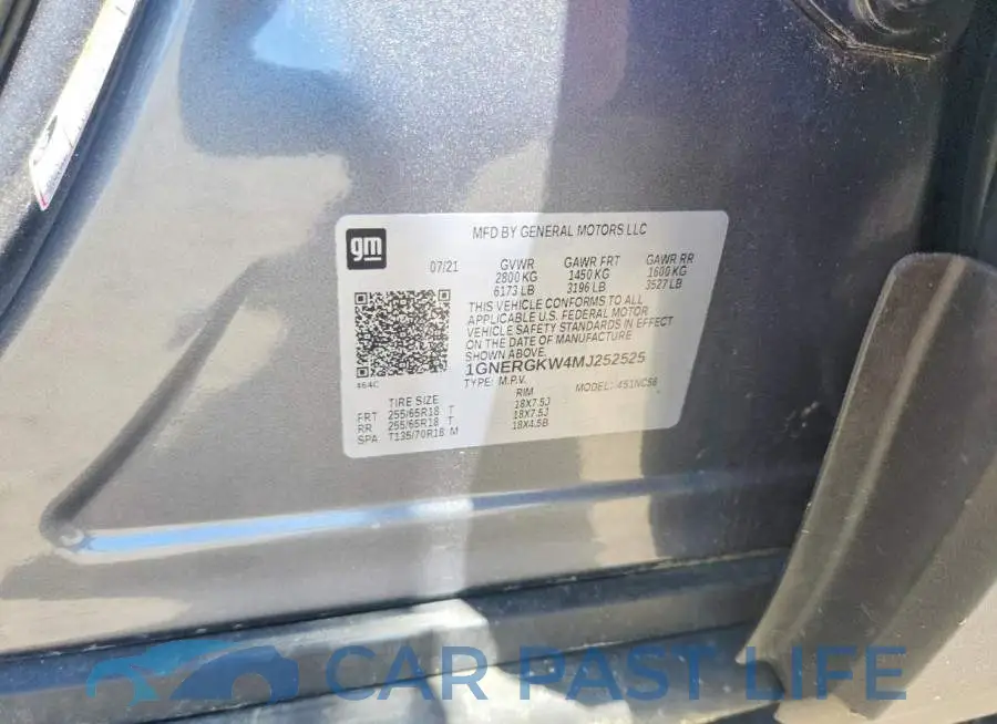 1GNERGKW4MJ252525# 13