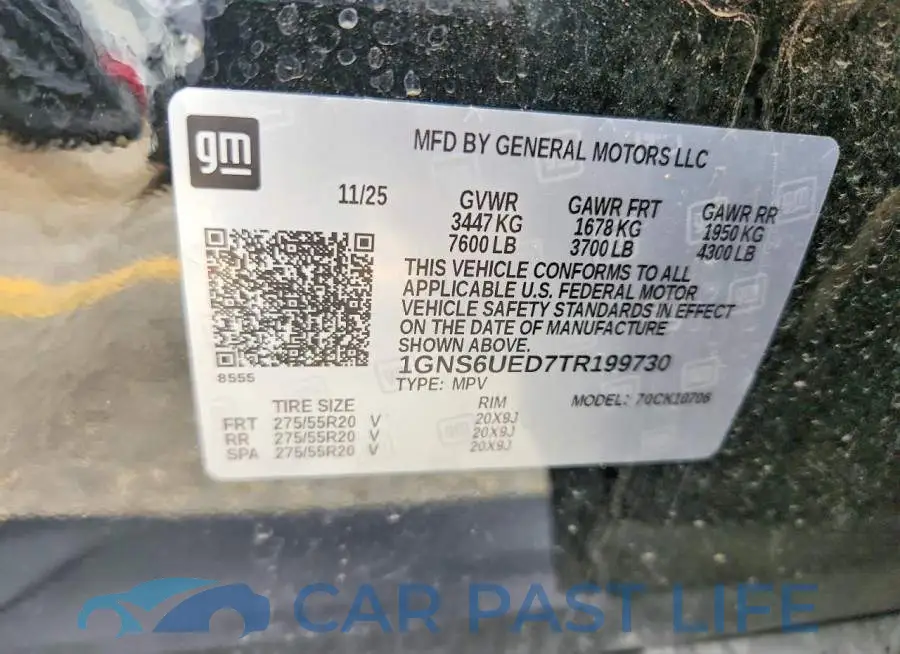 1GNS6UED7TR199730# 14