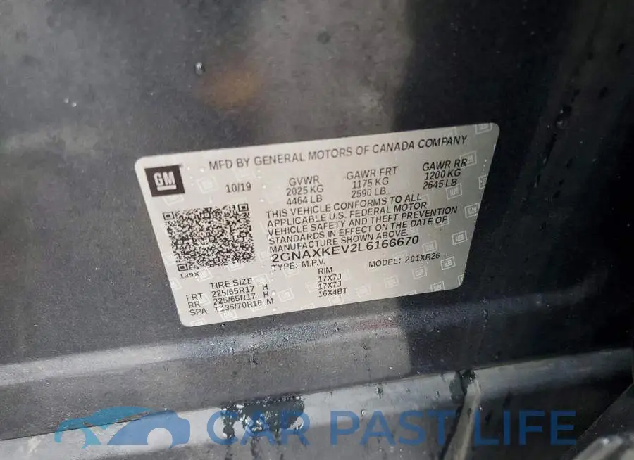 2GNAXKEV2L6166670# 14
