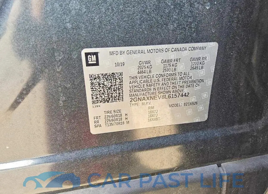2GNAXNEV8L6157442# 12