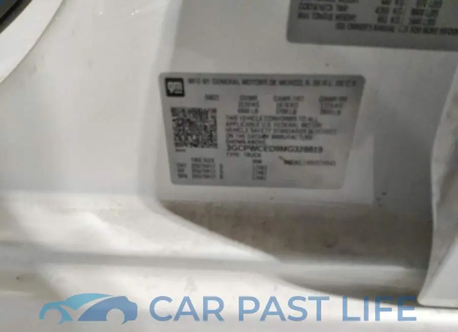 3GCPWCED9MG328819# 12