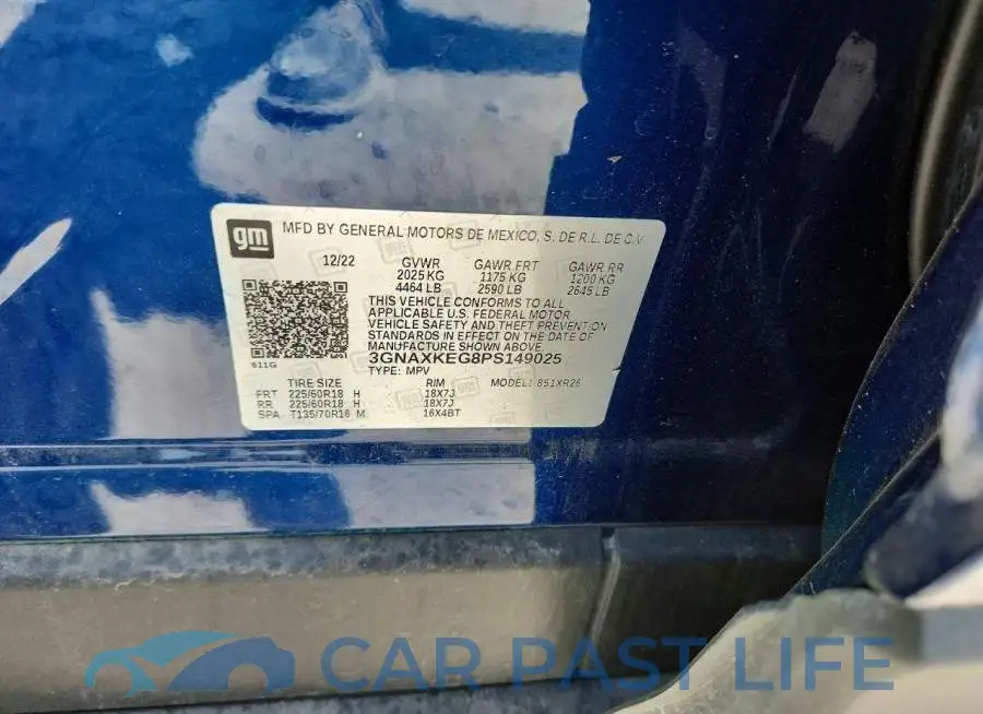 3GNAXKEG8PS149025# 13