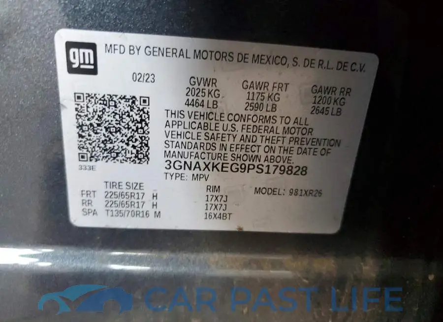 3GNAXKEG9PS179828# 12