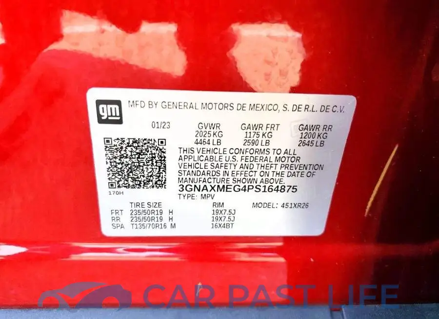 3GNAXMEG4PS164875# 13