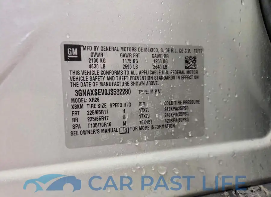 3GNAXSEV0JS582280# 12