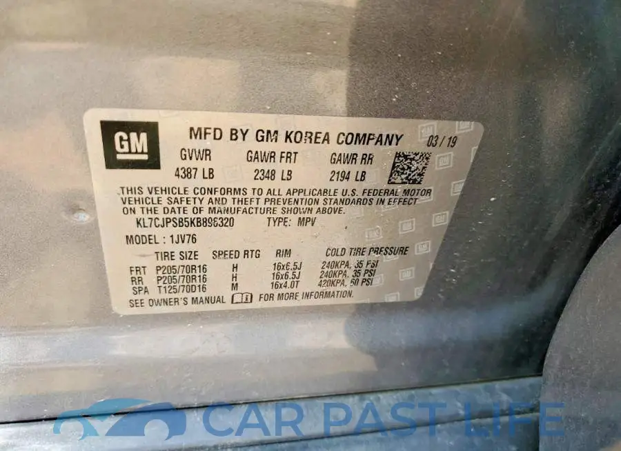 KL7CJPSB5KB896320# 13