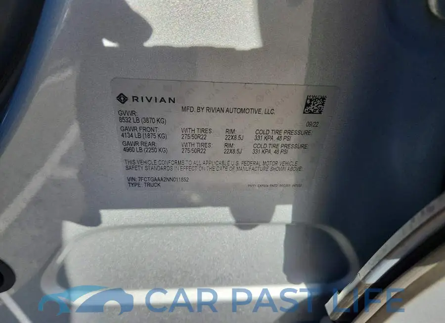7FCTGAAA2NN011852# 12
