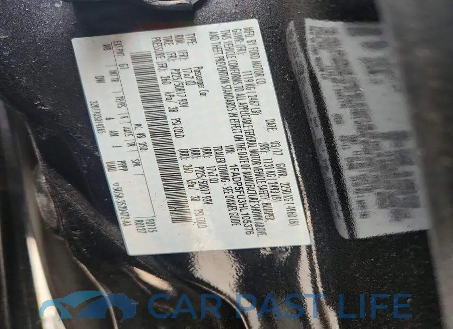1FADP5FU3HL105376# 13