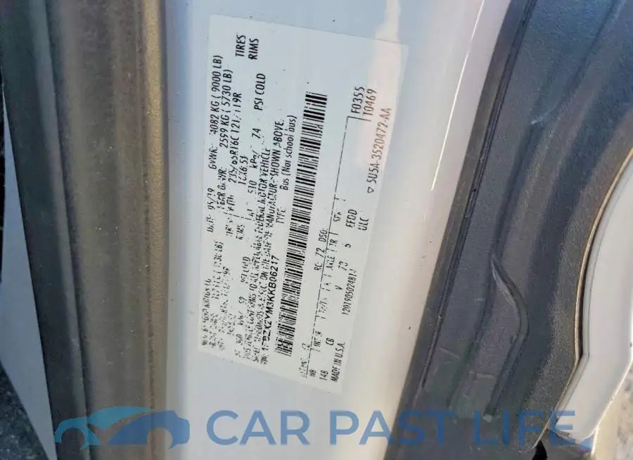 1FBZX2YM3KKB06217# 13
