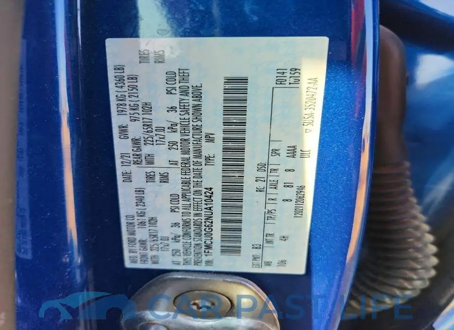1FMCU0G62NUA10424# 13