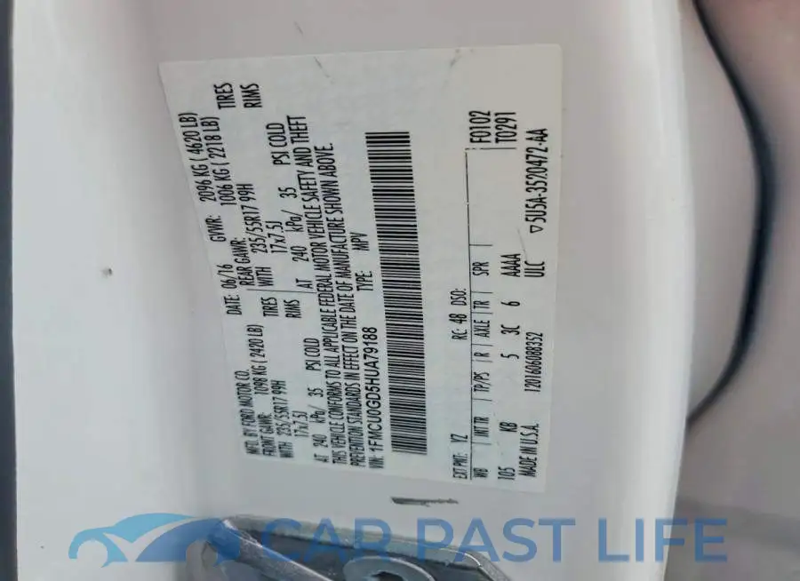 1FMCU0GD5HUA79188# 14