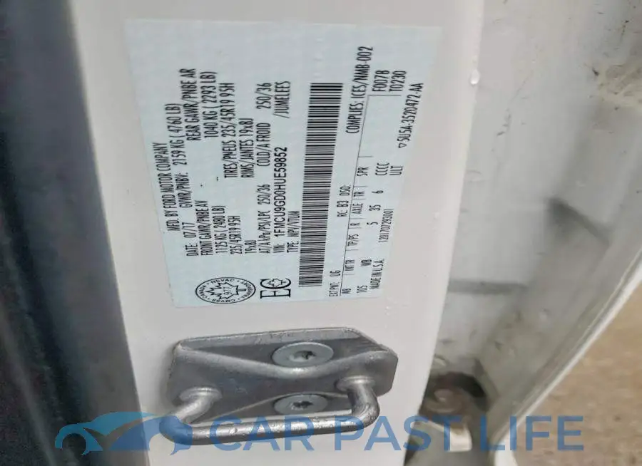 1FMCU9GD0HUE59852# 13