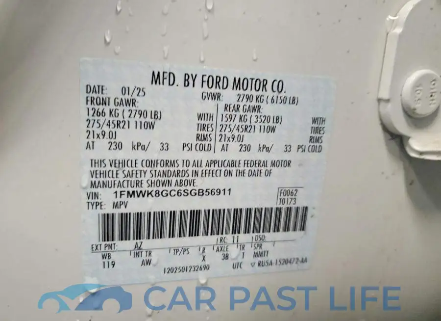 1FMWK8GC6SGB56911# 14
