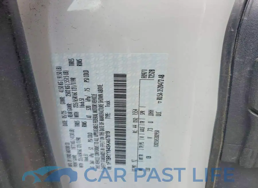 1FTBR1Y84SKA67819# 13