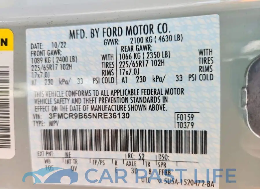 3FMCR9B65NRE36130# 13