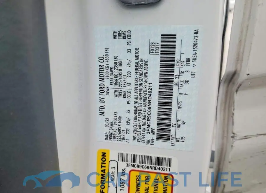 3FMCR9C69NRD40211# 13