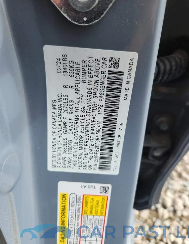 2HGFE2F56RH560416# 13