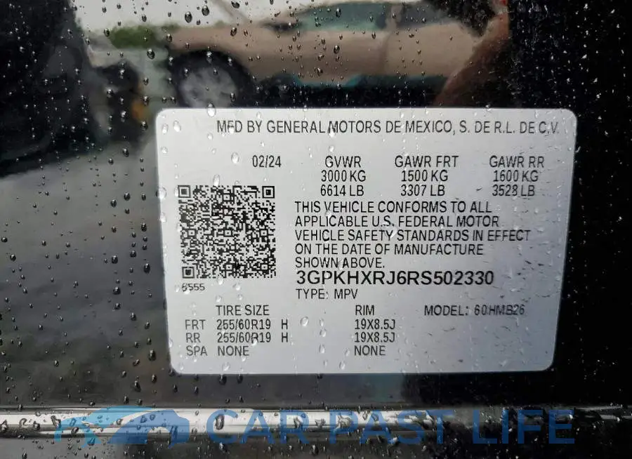 3GPKHXRJ6RS502330# 13
