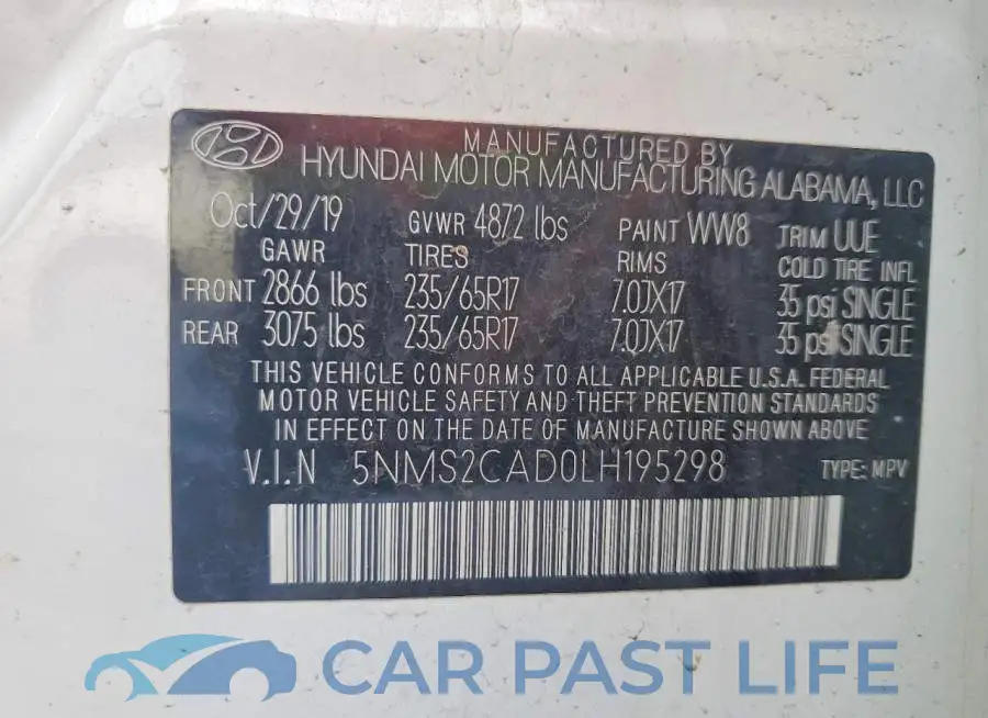 5NMS2CAD0LH195298# 13