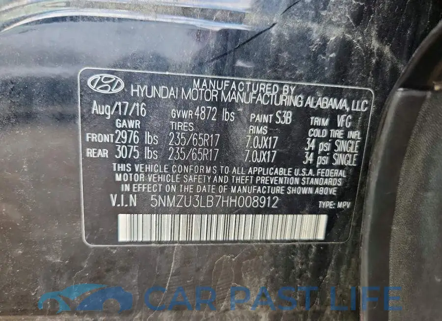 5NMZU3LB7HH008912# 12