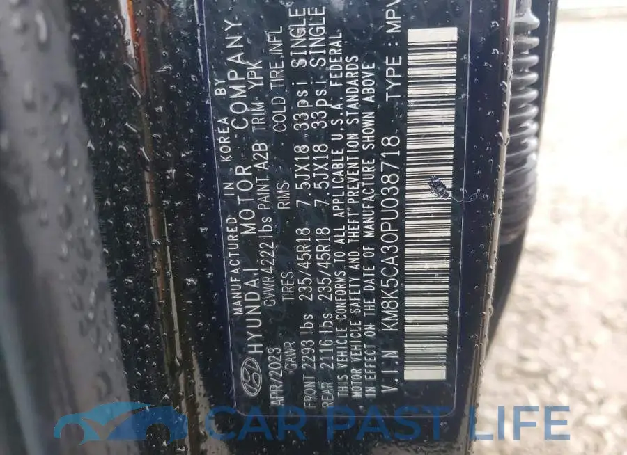 KM8K5CA30PU038718# 13