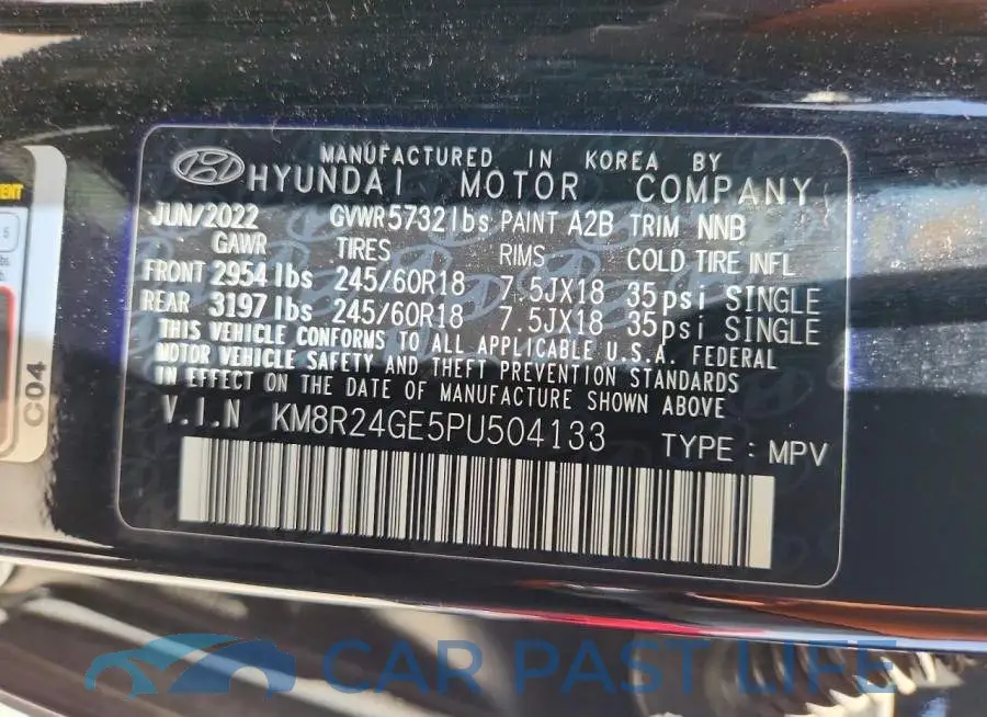 KM8R24GE5PU504133# 14